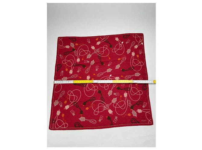 Edge Céline Pañuelo de seda roja Celine - vista 5