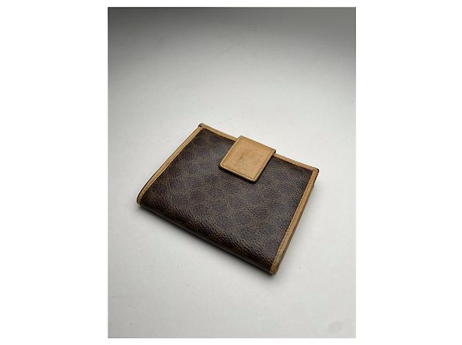 Céline Celine Triomphe Vintage Brown Leather Wallet - view 3