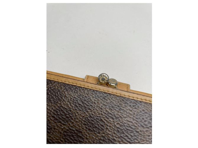 Céline Celine Triomphe Vintage Brown Leather Wallet - view 5