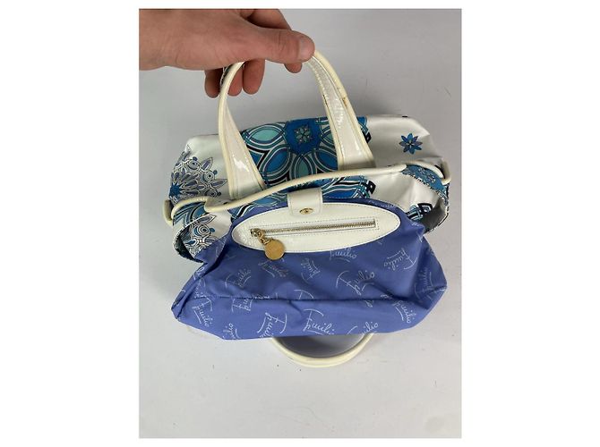 Borsa in cotone bianco Emilio Pucci - vista 2