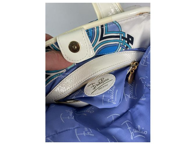 Borsa in cotone bianco Emilio Pucci - vista 3