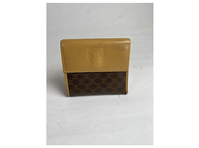 Céline Cartera de cuero marrón Celine Triomphe Castaño - vista 2