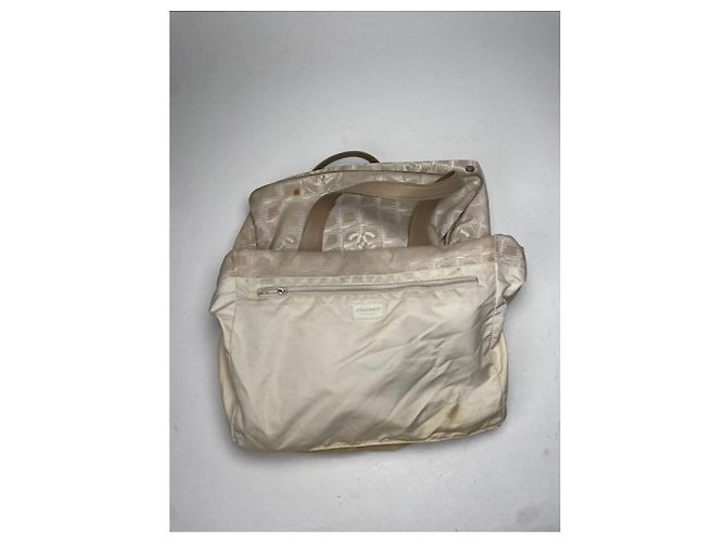 Timeless Chanel Beiger Polyester-Handtasche - Ansicht 2