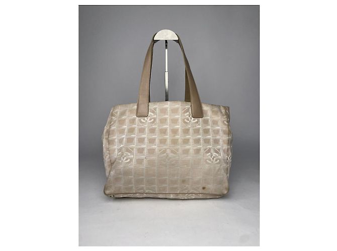 Timeless Chanel Beiger Polyester-Handtasche - Ansicht 4