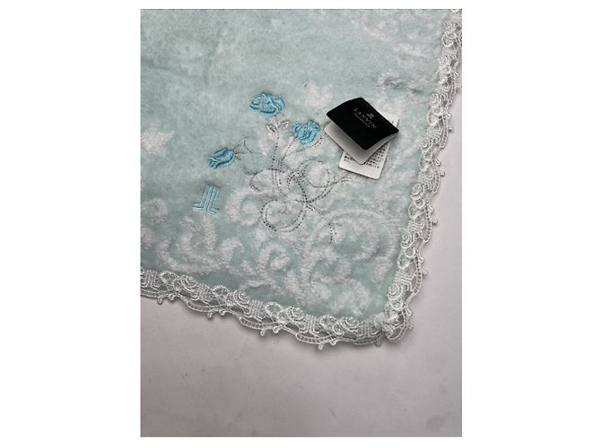 Sciarpa in cotone blu Lanvin - vista 3