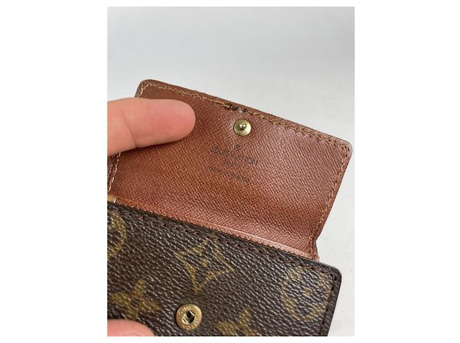 Borsa in pelle marrone Louis Vuitton Lockme - vista 4