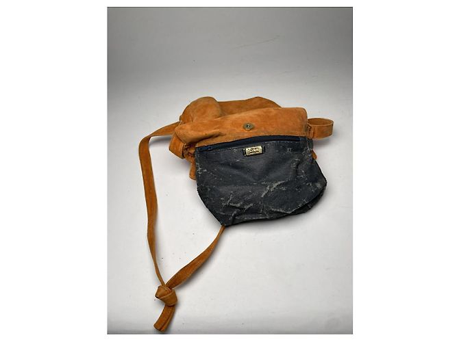 Borsa a mano in pelle arancione Flamenco Loewe - vista 3