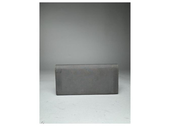 Prada Grey Leather Wallet - view 2
