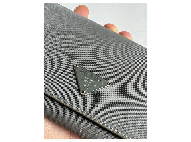 Prada Grey Leather Wallet - view 3