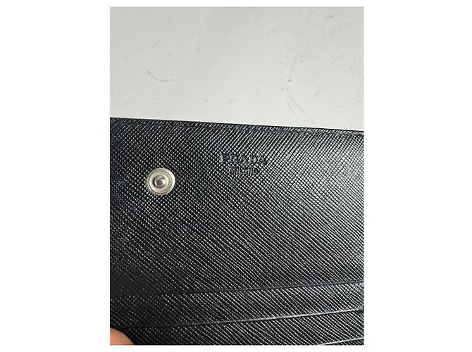 Prada Grey Leather Wallet - view 4