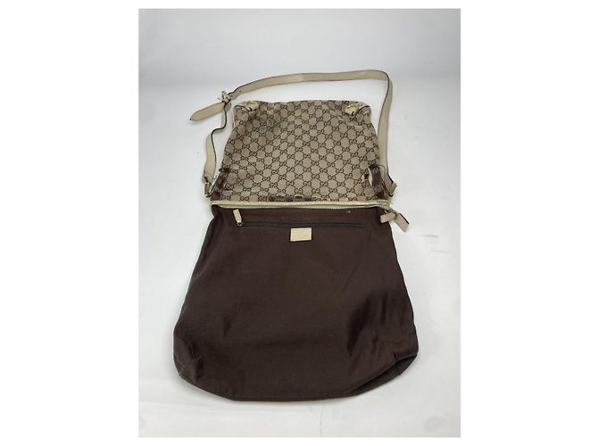 Gucci Jackie Vintage  Beige Cotton Handbag - view 2