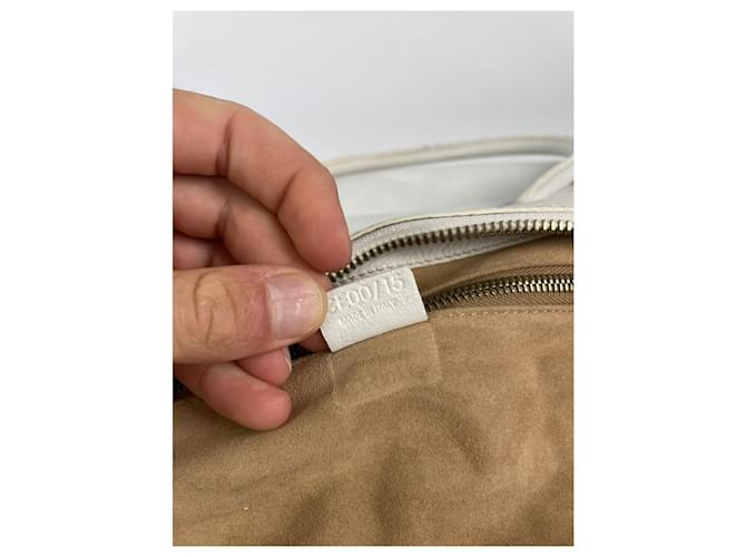 Céline Borsa in pelle bianca Celine Bianco - vista 4