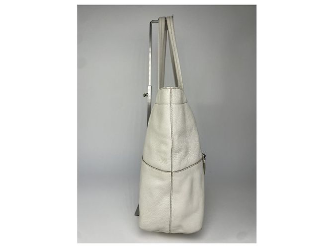 Borsa a mano in pelle bianca Miu Miu Bow Bianco - vista 3