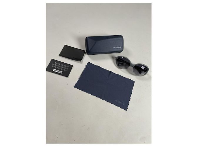 Occhiali da sole in plastica nera Jil Sander Nero - vista 2