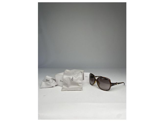 Gafas de sol de plástico marrón Dior Castaño - vista 5
