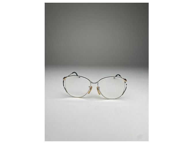 Lanvin Silberne Metallsonnenbrille - Ansicht 2