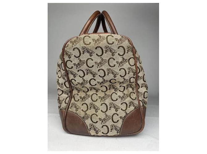 Céline Borsa a secchiello in pelle marrone Celine - vista 3