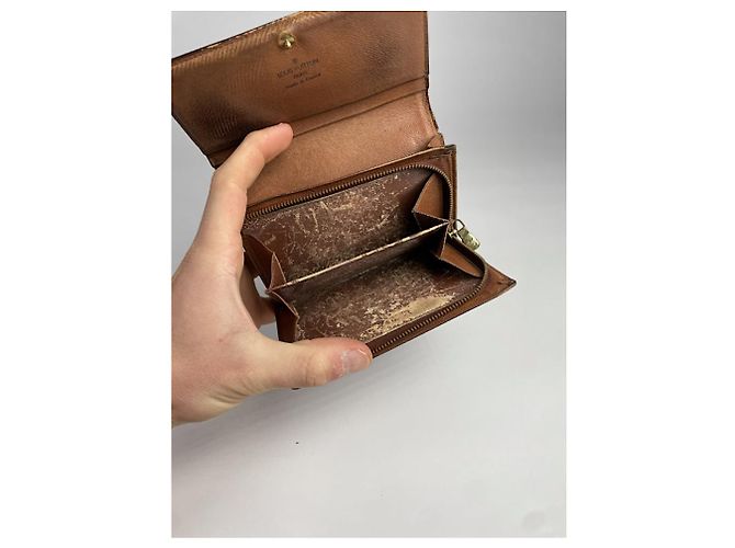 Billetera de cuero marrón Louis Vuitton Retiro Castaño - vista 5