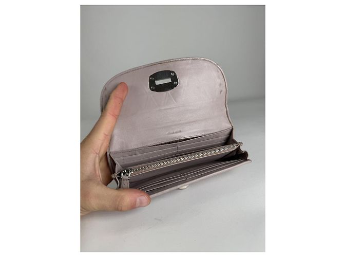 Cartera de cuero morado Miu Miu Púrpura - vista 3