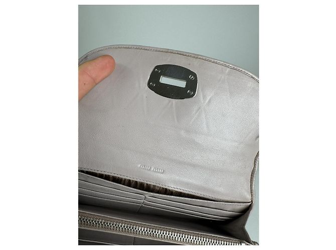 Cartera de cuero morado Miu Miu Púrpura - vista 4