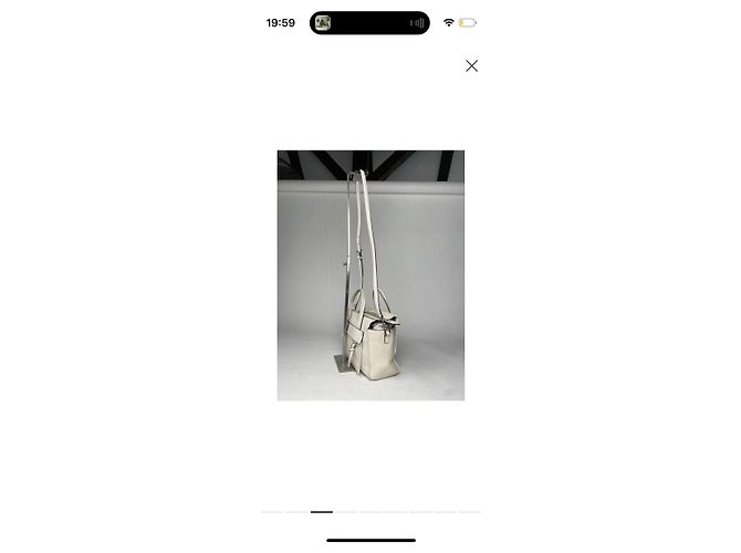 Borsa hobo in pelle bianca Coach Large Scout Bianco - vista 3
