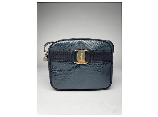 Borsa in pelle nera Salvatore Ferragamo Nero - vista 5