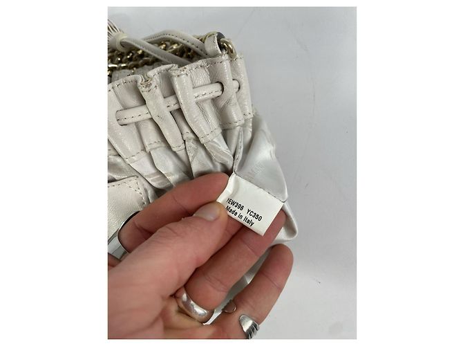 Borsa in pelle bianca Emporio Armani Bianco - vista 3