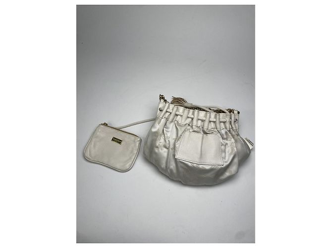 Borsa in pelle bianca Emporio Armani Bianco - vista 4