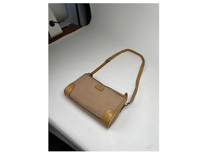 Céline Celine Tabou Beiger Lederhandtasche - Ansicht 5