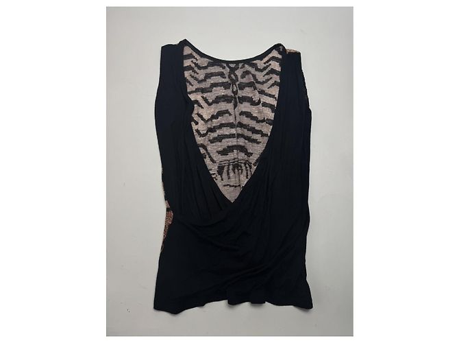 Top de lana negra Miu Miu Negro - vista 2