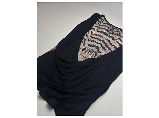 Top de lana negra Miu Miu Negro - vista 3