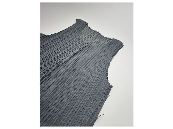 Pleats Please Anthracite Polyester Top Dark grey - view 2