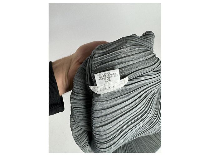 Pleats Please Anthracite Polyester Top Dark grey - view 4