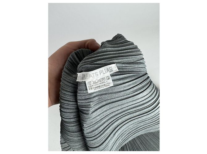 Pleats Please Anthracite Polyester Top Dark grey - view 5