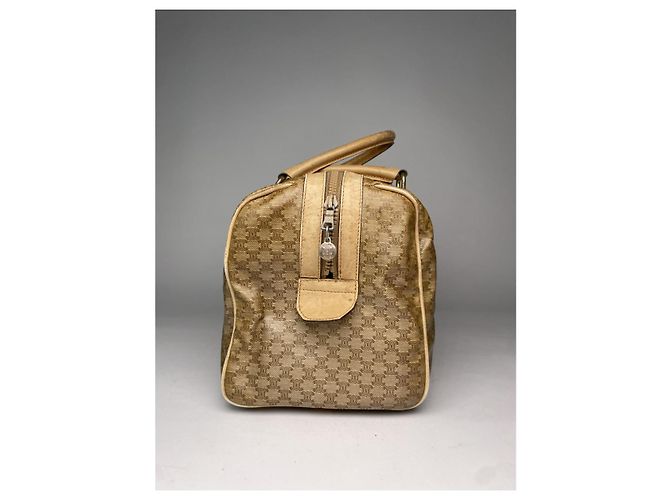 Céline Borsa a secchiello in pelle dorata Celine D'oro - vista 3