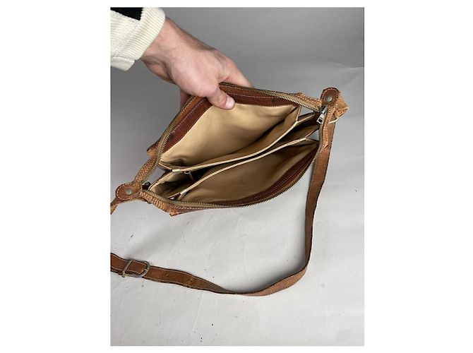 Céline Celine Triomphe Beiger Lederhandtasche - Ansicht 3