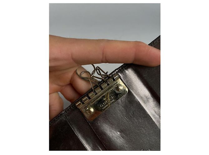 Borsa in pelle nera Gucci Nero - vista 4
