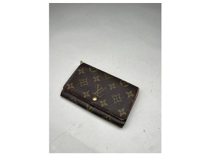 Cartera de cuero marrón Louis Vuitton Flore Castaño - vista 5