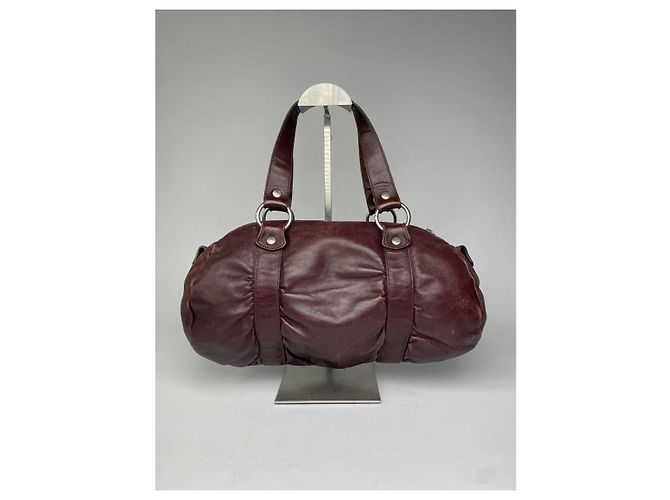 Borsa in pelle viola Emporio Armani Porpora - vista 4