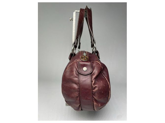 Borsa in pelle viola Emporio Armani Porpora - vista 5