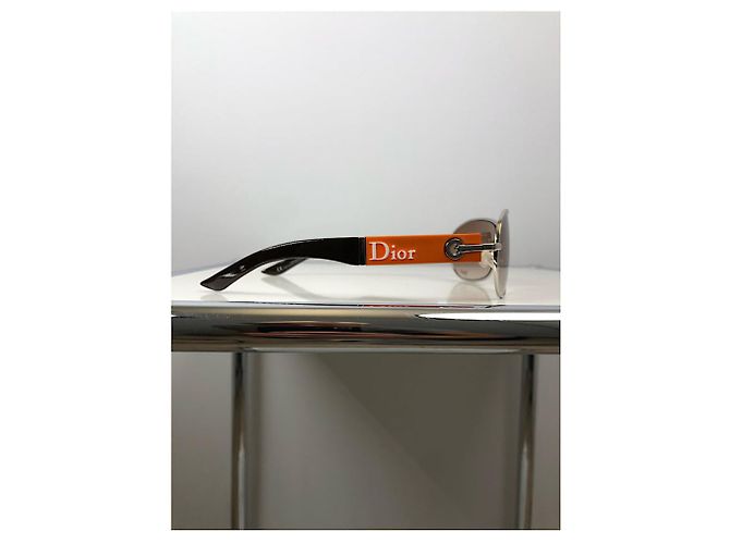 Dior orange Metallsonnenbrille - Ansicht 2