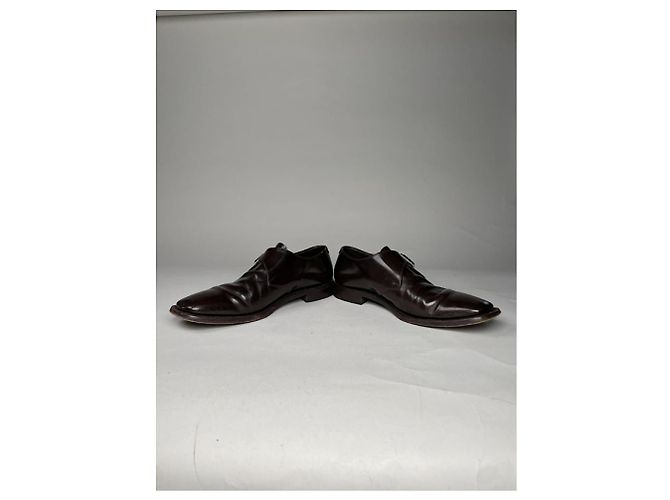Prada Braune Lederflats - Ansicht 3