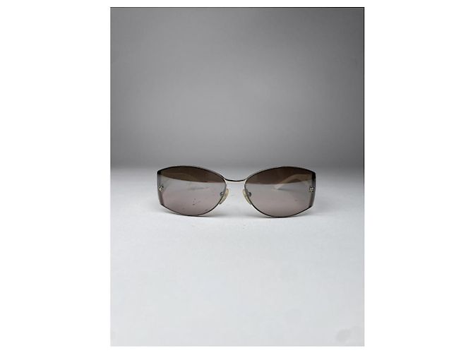 Gafas de sol de plástico blanco Loewe - vista 3