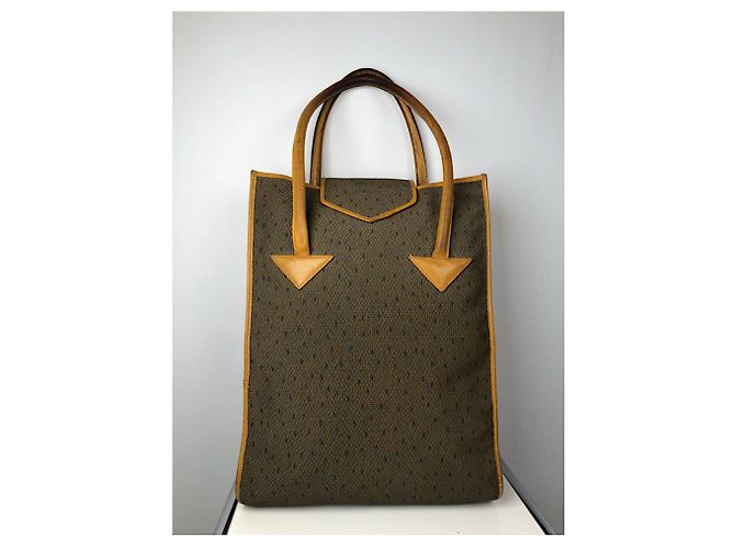 Borsa in pelle marrone Yves Saint Laurent - vista 2