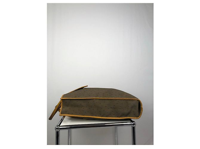 Borsa in pelle marrone Yves Saint Laurent - vista 4