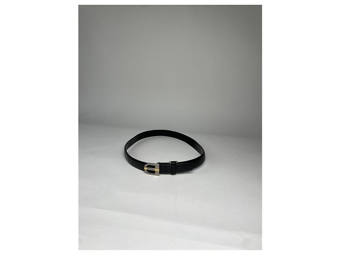Cinturón de cuero negro Dior - vista 3