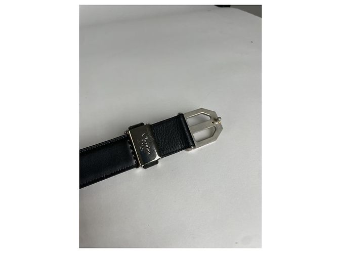 Cinturón de cuero negro Dior - vista 4