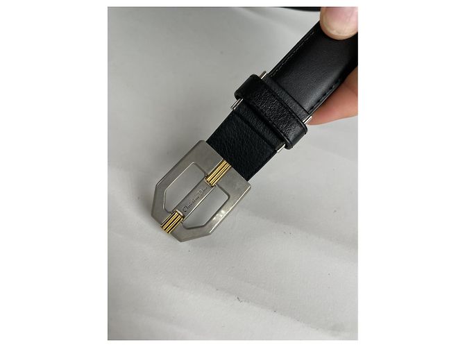 Cinturón de cuero negro Dior - vista 5