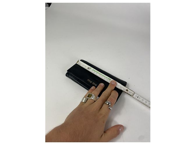 Miu Miu Black Leather Wallet - view 4