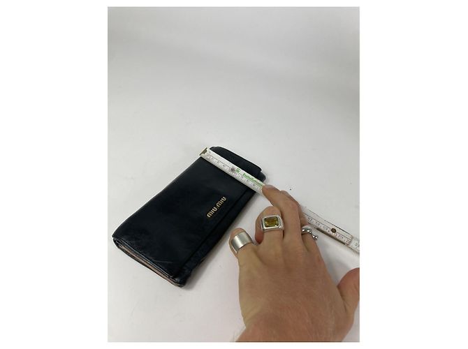 Miu Miu Black Leather Wallet - view 5